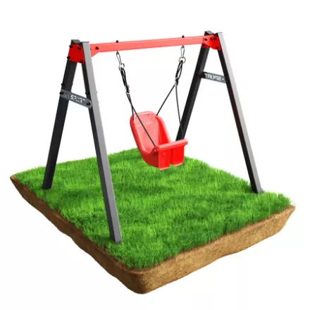 mini huśtawka ogrodowa + metalowy stelaż super fun